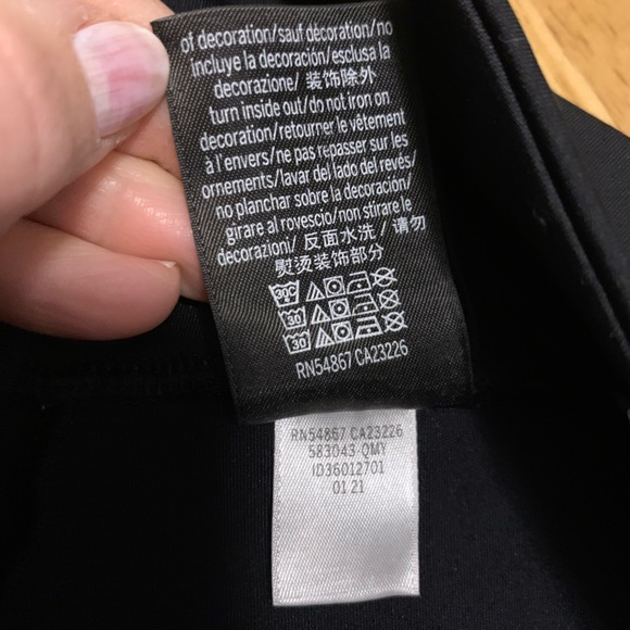 Victorias Secret PINK Active Black Multicolor Leggings PANTS Pockets size M - Picture 8 of 12